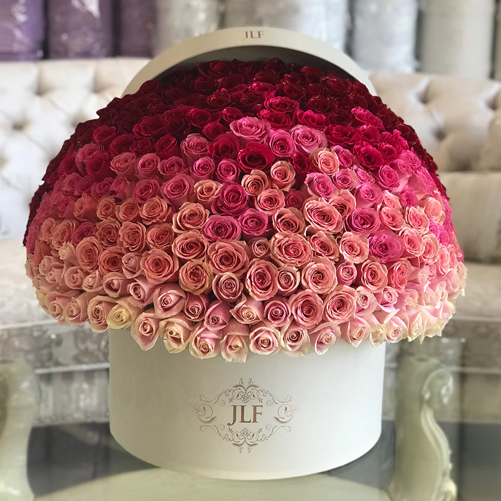 150 Ombre In Heart Shape Box - JLF Los Angeles