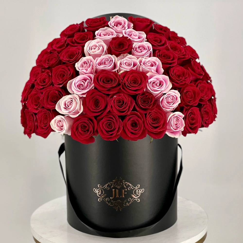 Custom Number or Letter Dome-shape Rose Box