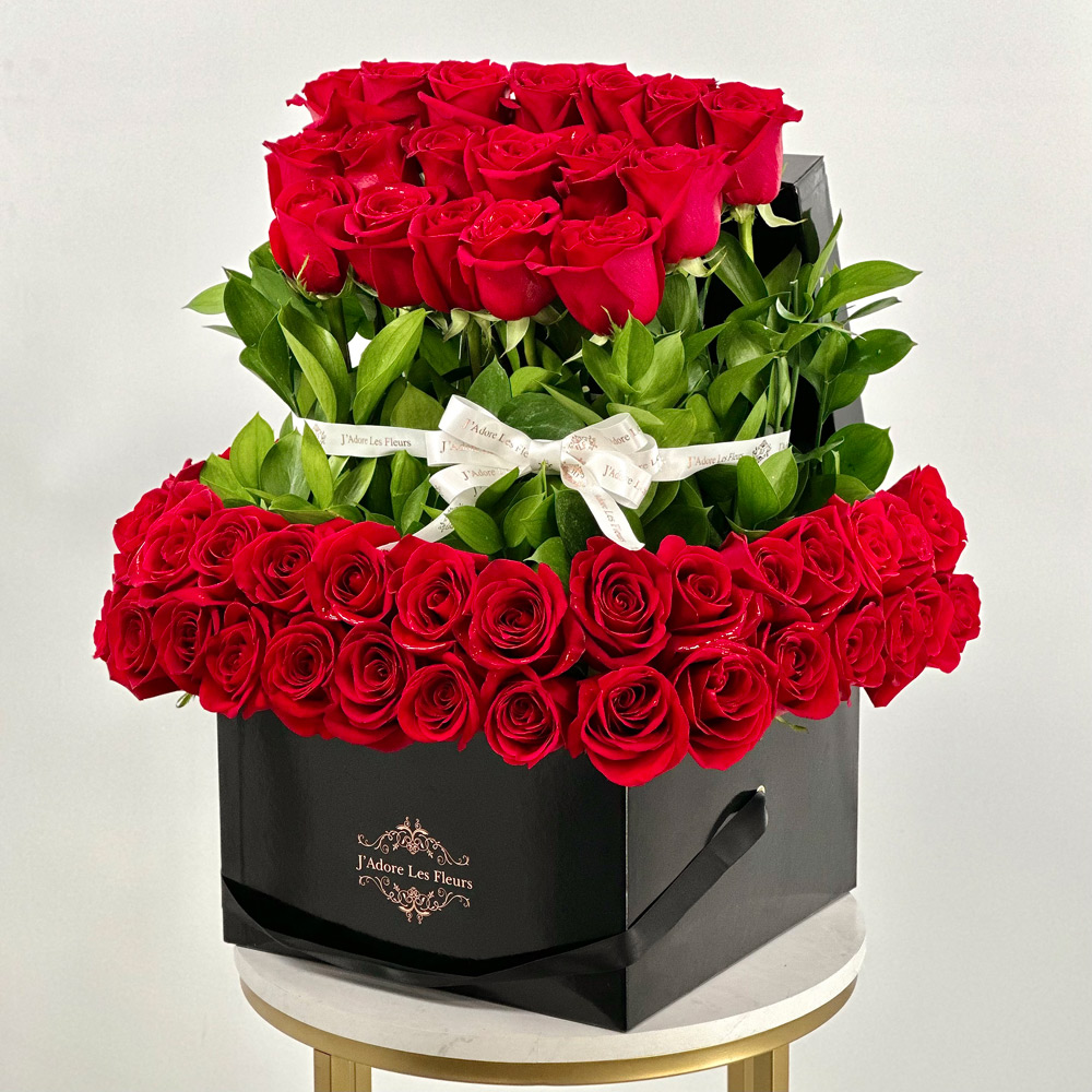 JLF Signature Red standing Roses - JLF Los Angeles