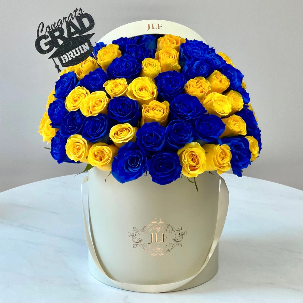 UCLA Signature Blue & Yellow Rose Box