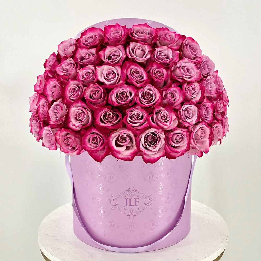 Signature Deep Purple Rose Box