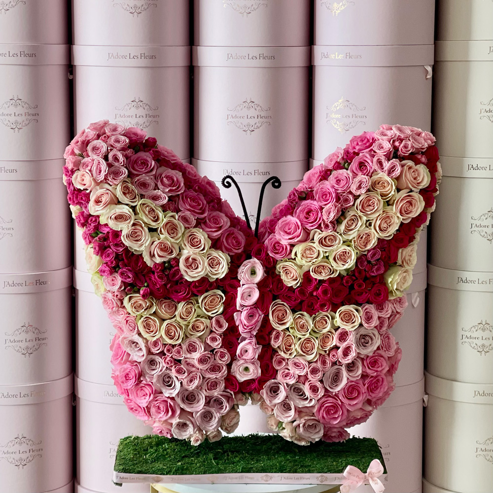 Butterfly floral tribute – buy online or call 01623 440631